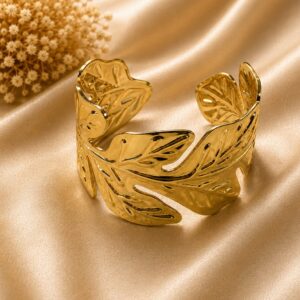 Leaf Textured Cuff