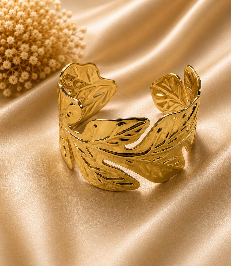 Leaf Textured Cuff
