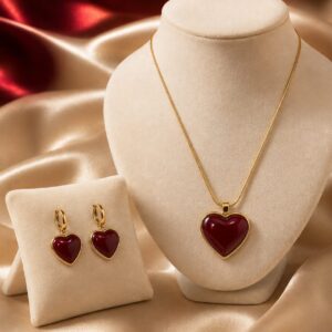 Deep Red Heart Set