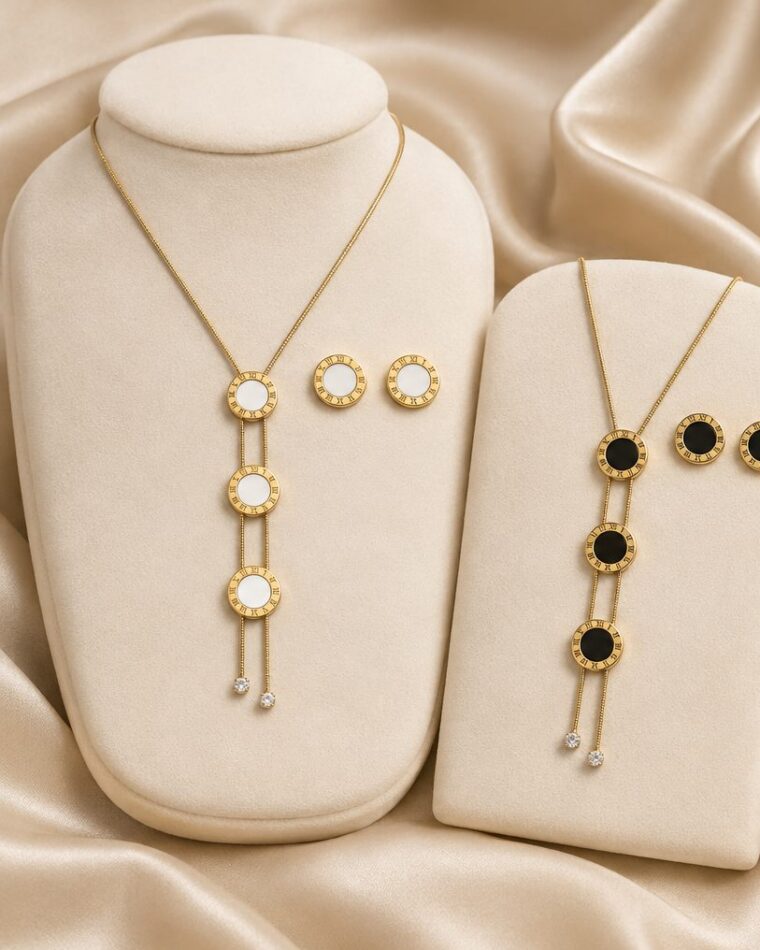 Roman Numeral Lariat Set