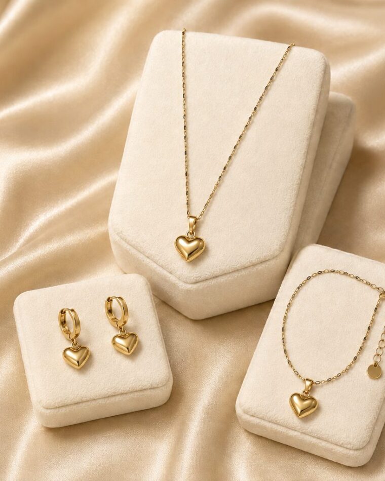 Gold Heart Set