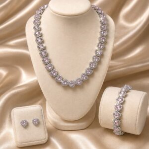 Light Pink Heart Cuban Set