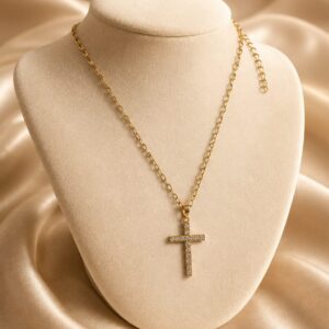 Cubic Zirconia Cross Necklace