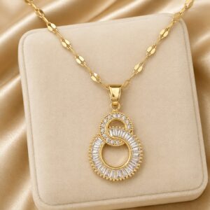 Crossover Pendant Necklace