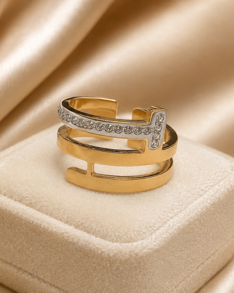 Layered Zirconia Ring