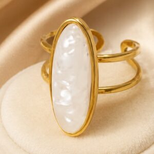 Oval Pearl Ring