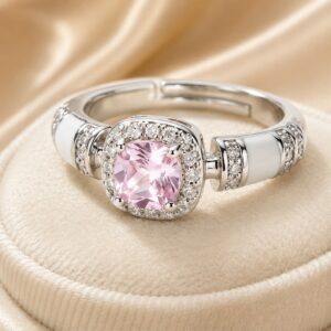 Pink Cubic Zirconia Ring